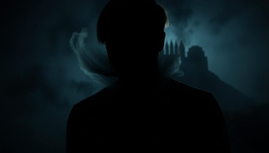 A dimly lit, unsettling scene of psychological distress. In the foreground, a shadowy figure with a pained expression, their face obscured by a swirling mist. Deeper in the frame, a disjointed, fragmented landscape, reflecting the subject's fractured mental state. Harsh, unnatural lighting casts deep shadows, creating a sense of unease and isolation. The background is hazy and indistinct, suggesting the overwhelming nature of the subject's inner turmoil. The overall atmosphere is one of anxiety, confusion, and a desperate need for clarity and understanding. A dimly lit, unsettling scene of psychological distress. In the foreground, a shadowy figure with a pained expression, their face obscured by a swirling mist. Deeper in the frame, a disjointed, fragmented landscape, reflecting the subject's fractured mental state. Harsh, unnatural lighting casts deep shadows, creating a sense of unease and isolation. The background is hazy and indistinct, suggesting the overwhelming nature of the subject's inner turmoil. The overall atmosphere is one of anxiety, confusion, and a desperate need for clarity and understanding.