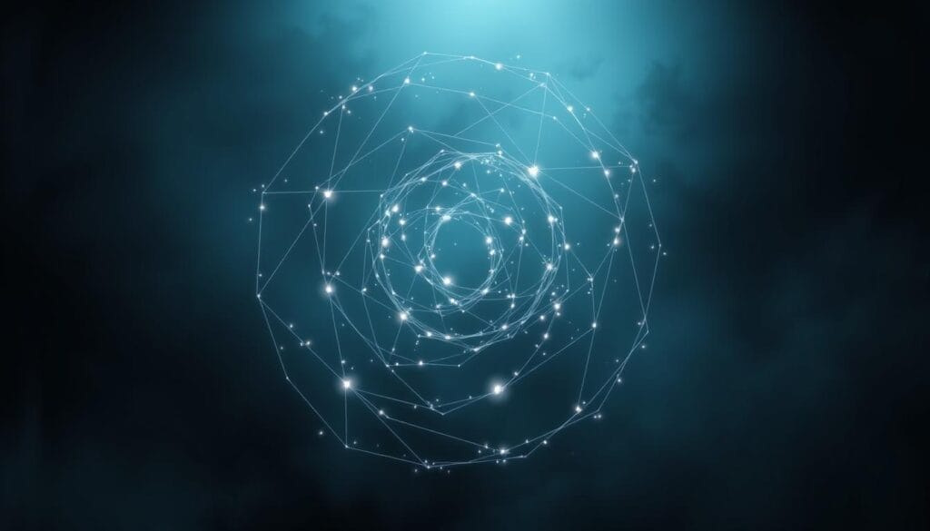 A delicate, ethereal visualization of the "cronotipo" concept. Set against a dimly lit, atmospheric backdrop, a glowing, spiraling array of geometric shapes and lines intersects, suggesting the interplay of circadian rhythms and neurological processes. Soft, diffused lighting casts a serene, contemplative mood, while a subtly textured, dreamlike quality evokes the subconscious realm of sleep and cognitive function. The composition is balanced, with the central "cronotipo" motif as the focal point, surrounded by subtle hints of brain imagery to reinforce the thematic connection. An image that invites the viewer to ponder the intricate relationship between our internal clocks and cognitive well-being. A delicate, ethereal visualization of the "cronotipo" concept. Set against a dimly lit, atmospheric backdrop, a glowing, spiraling array of geometric shapes and lines intersects, suggesting the interplay of circadian rhythms and neurological processes. Soft, diffused lighting casts a serene, contemplative mood, while a subtly textured, dreamlike quality evokes the subconscious realm of sleep and cognitive function. The composition is balanced, with the central "cronotipo" motif as the focal point, surrounded by subtle hints of brain imagery to reinforce the thematic connection. An image that invites the viewer to ponder the intricate relationship between our internal clocks and cognitive well-being.