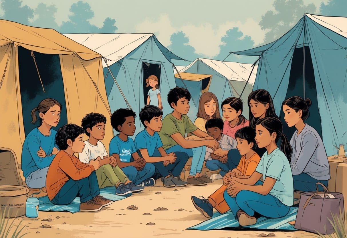 Problemi di salute mentale dei bambini sfollati a causa dei conflitti